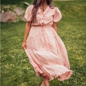 JESSAKAE Heartbreaker in Blush Pink Ruffle Dress